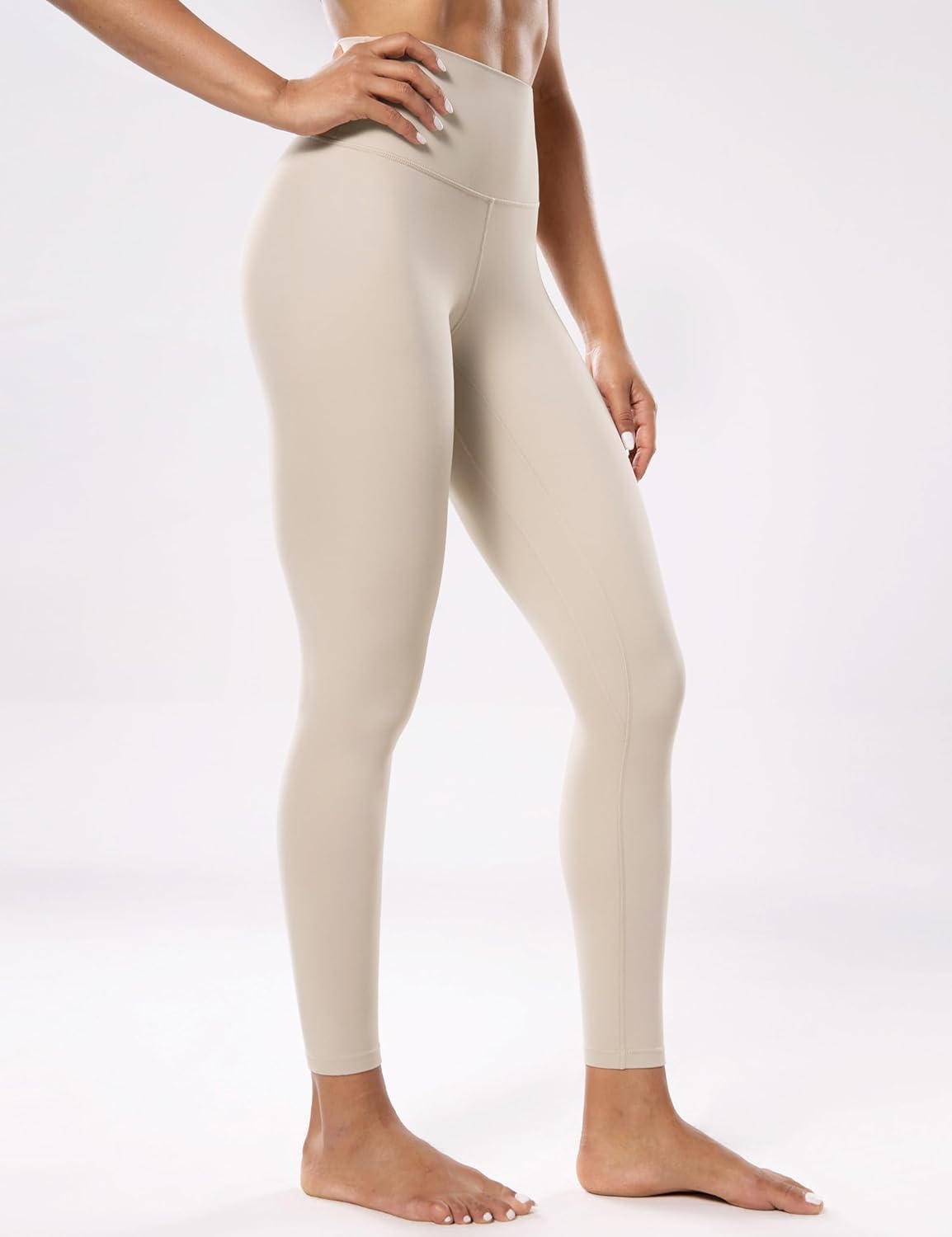 POSHDIVAH Women's Creamluxe Yoga Leggings 21"/23"/25"/28" High Waisted Cream-Feeling Workout Lounge Pants for Running - Image 3