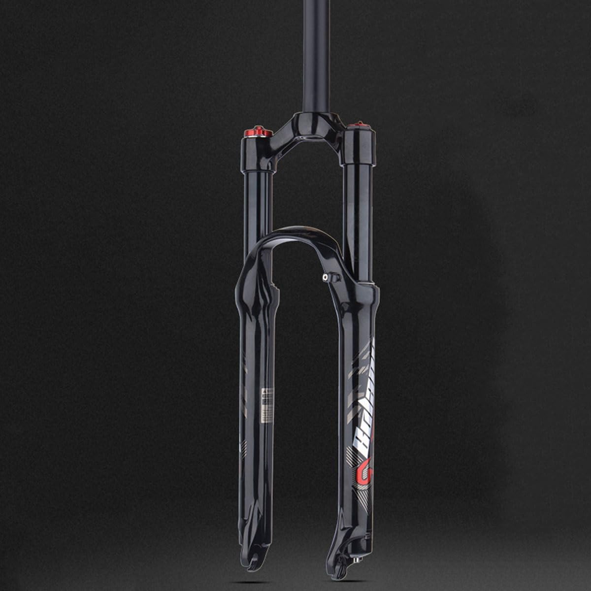 Przedni widelec amortyzowany powietrzem do roweru górskiego 26/27,5/29 cali z hamulcem tarczowym, rura prosta 1-1/8", szybkozłączka, 9 mm ręczna blokada MTB, droga sprężyny 100 mm, koło przednie 2500