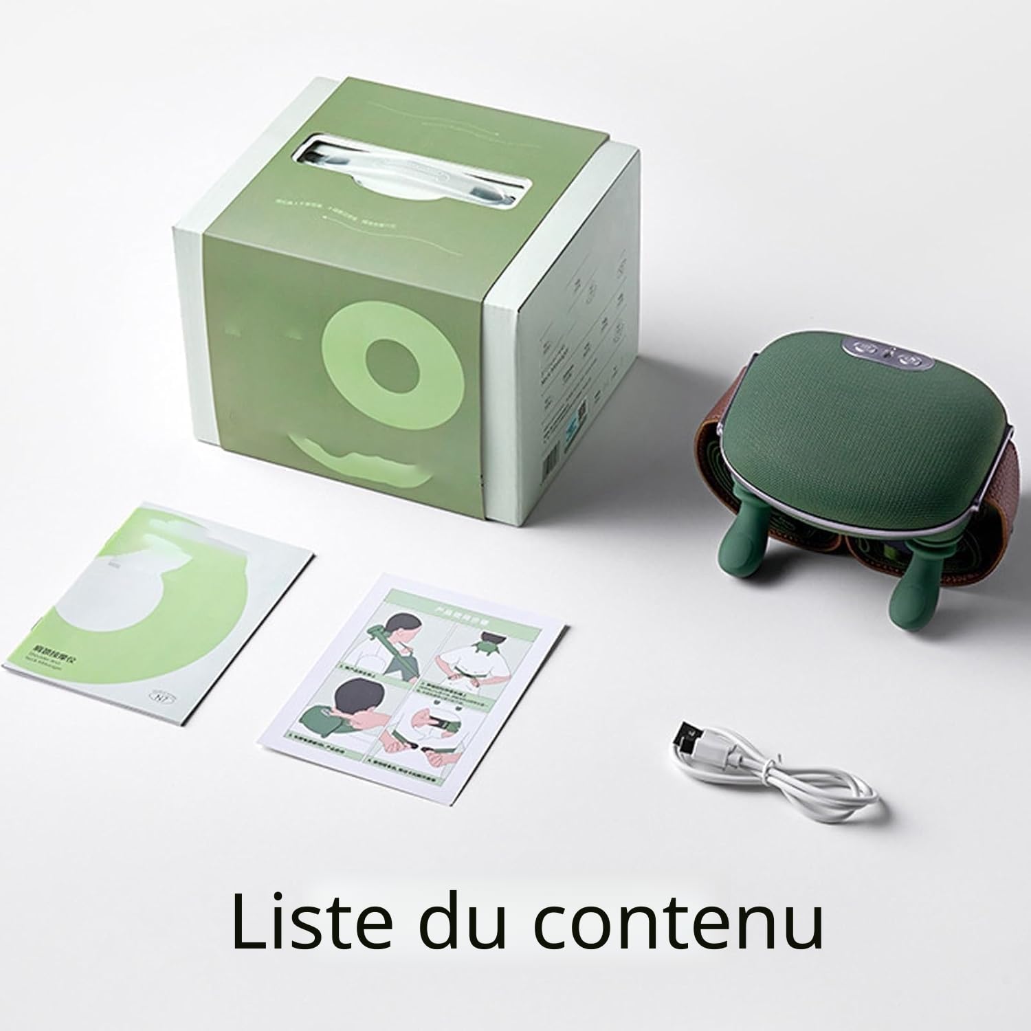 Masseur, masseur de cou 4D, chauffage du cou, masseur d'épaule USB, 3 réglages de massage et 2 niveaux de chaleur, pour la maison, le bureau, les voyages, détendre les muscles, soulager la fatigue