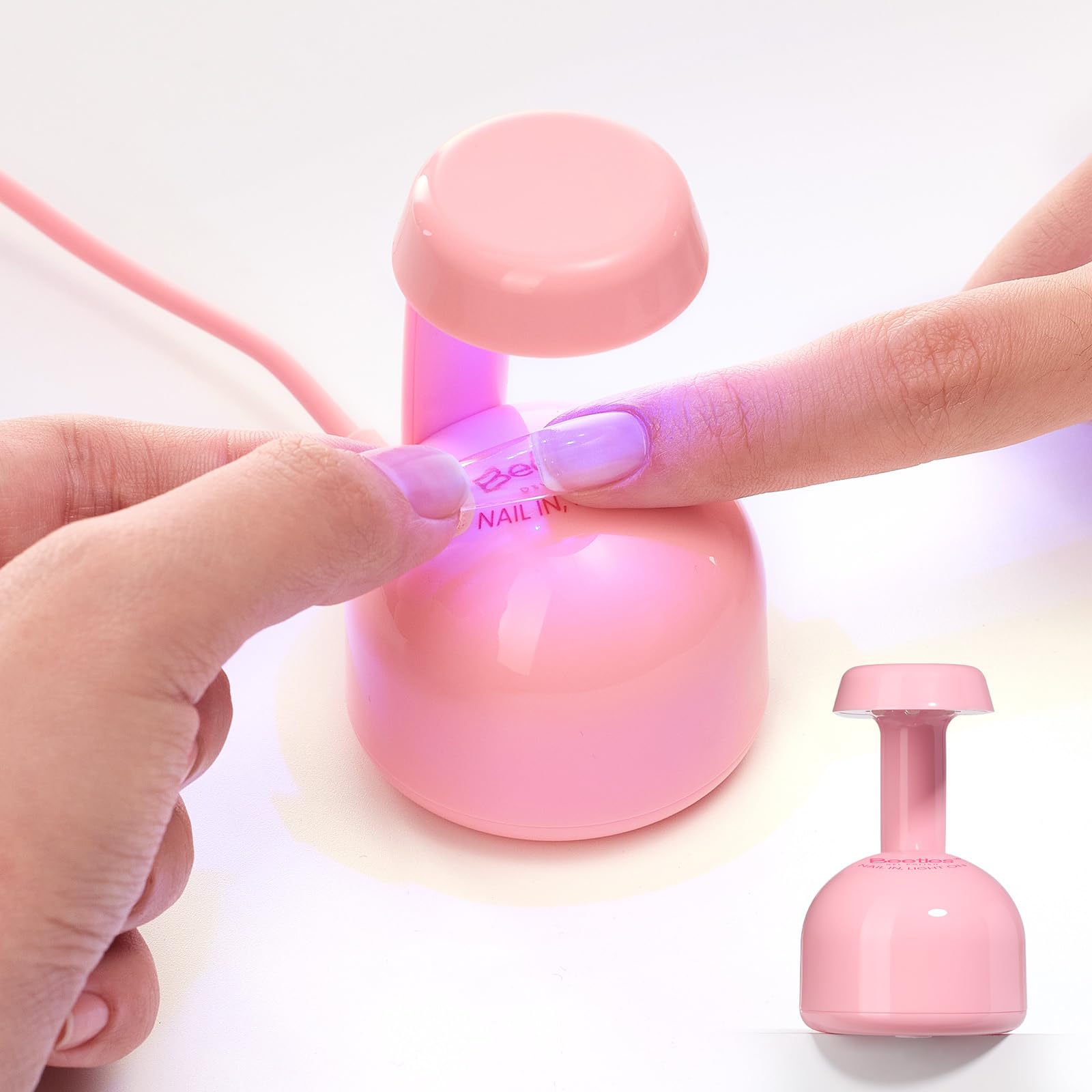 Beetles Gel Polish Beetles UV Light for Gel Nails Mini UV Lamp with Smart Sensor Flash Cure