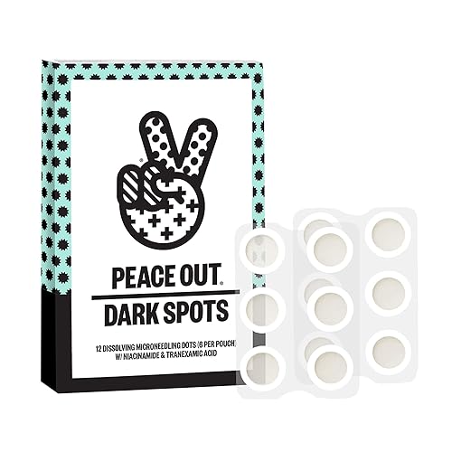 Peace Out Cuidado de la piel. Disuelve puntos de microagujas para reducir la apariencia de manchas oscuras y revelar una piel clara y uniforme (12