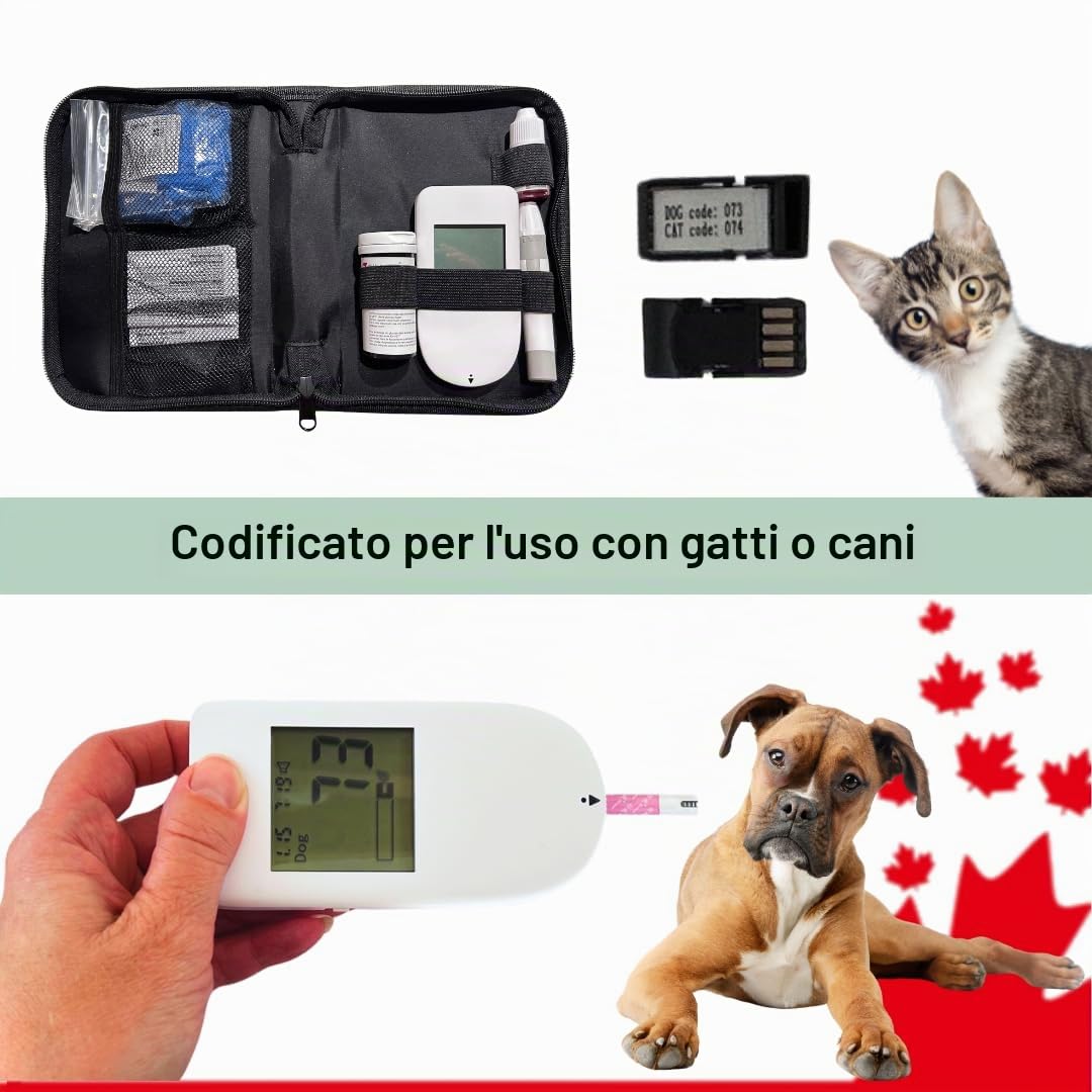 Elimedical Eli-Vet Sistema di Monitoraggio della Glicemia, per Cani e Gatti Diabetici a Uso Veterinario, BGMS01