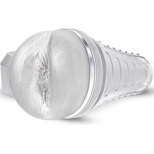 Anal Male Masturbator Realistic Pocket Pussy Vagina Butt Textured with 7.5in Depth Soft and Tighten Anus Fleshy Texture, Penis Training Masturbators Sex Machine Ass Toy for Men (Transparent)