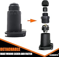 Vista 2 de Enchufe de Remolque de Repuesto de 7 Vías RV Blade - Conector Adaptador de Luz de Remolque de 7 Pines para Extremo de Vehículo