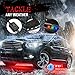 RGB Rock Lights, 4 Pods 144 LEDs SMD Chips Super Bright App Control Underglow Neon Light Exterior Chassis Wheel Well Glow Kit for Off Road Cars Trucks Jeep SUV UTV ATV RZR Golf Cart