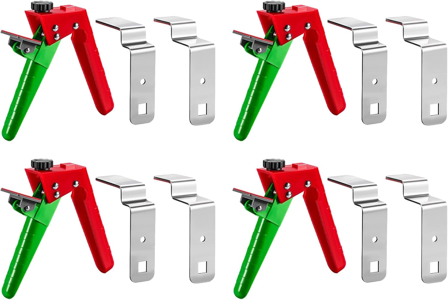 Efficient Adjustable Drawer Fixing Clamp, Heavy Duty Woodworking Cabinet, Face Mounting Frame Clip for Fast Installation (4 Pack)