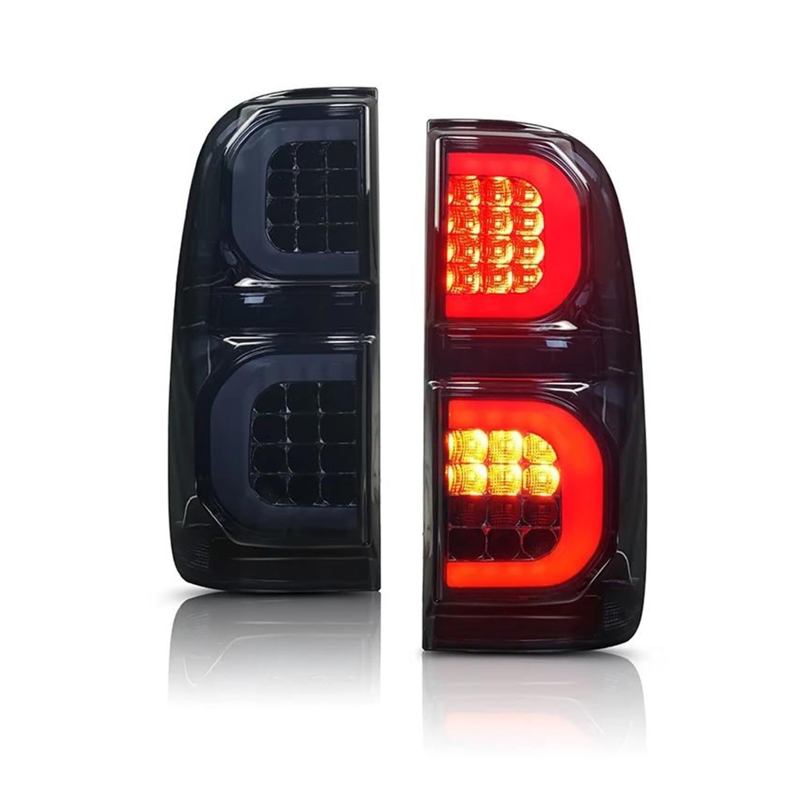 Feux stop LED Hilux Vigo clignotants ambre haute visibilité pour remplacement arrière - 8