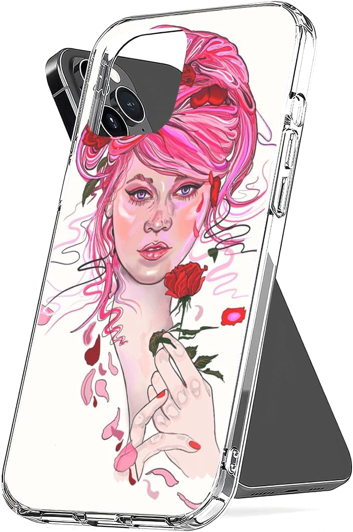 Phone Case Compatible with iPhone Fonda 15 Series Love Transparent Funny Max Waterproof Pro Plus Accessories Scratch