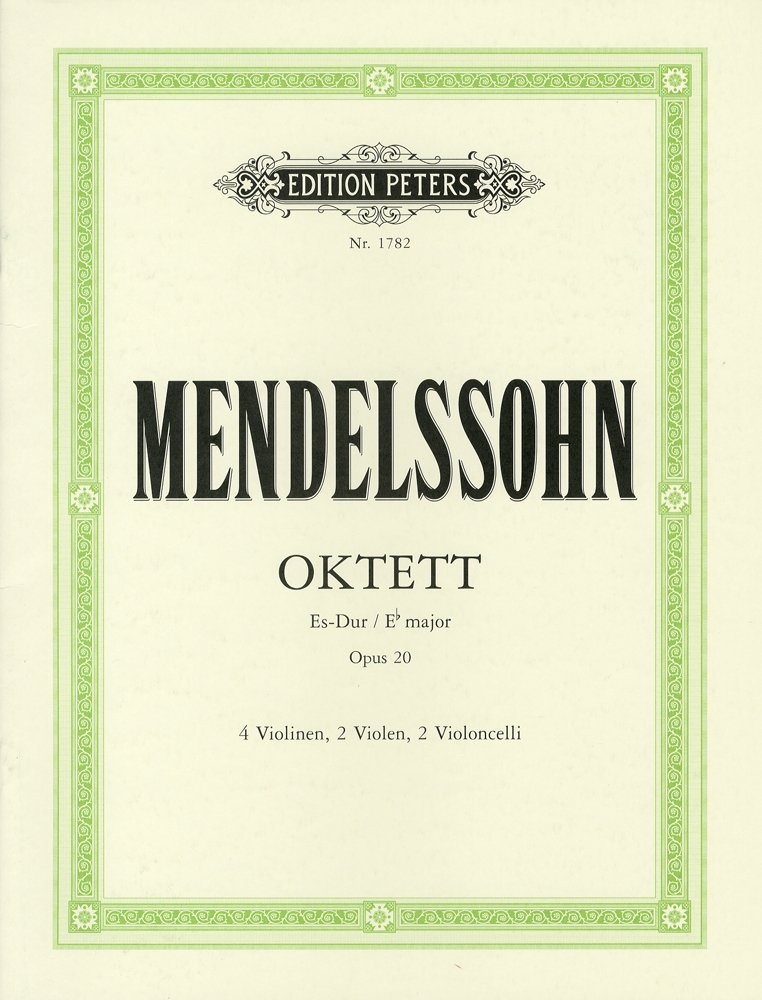 メンデルスゾーン　オーケストラスコア　8冊 メンデルスゾーン：弦楽八重奏曲 変ホ長調 Op.20: スタディ