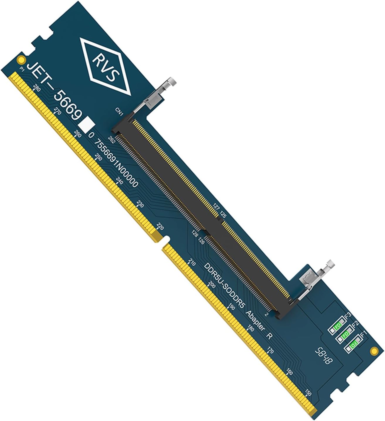 ordinarYone SO DDR5 To DDR5 U DIMM Circuit Board For Assessment Featuring 6 Layers Construction Efficient Conveter