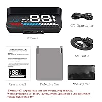 Vista 7 de Proyector de parabrisas de modo dual M7 para automóviles y vehículos