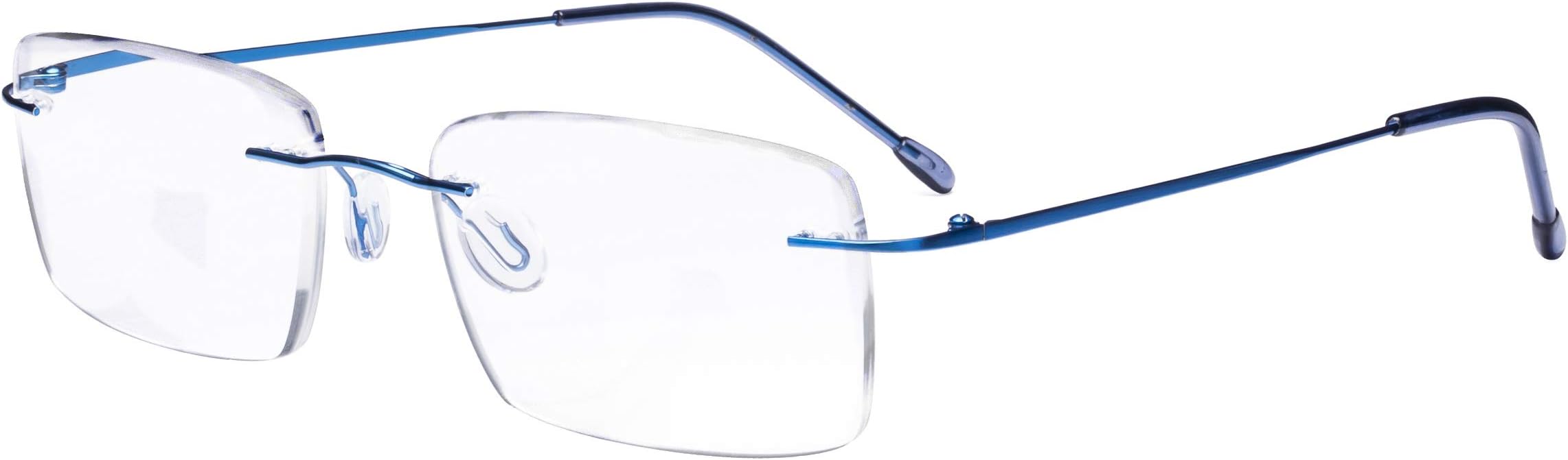 Eyekepper Frameless Reading Glasses for Men Reading - Rectangle Rimless Reader Eyeglasses