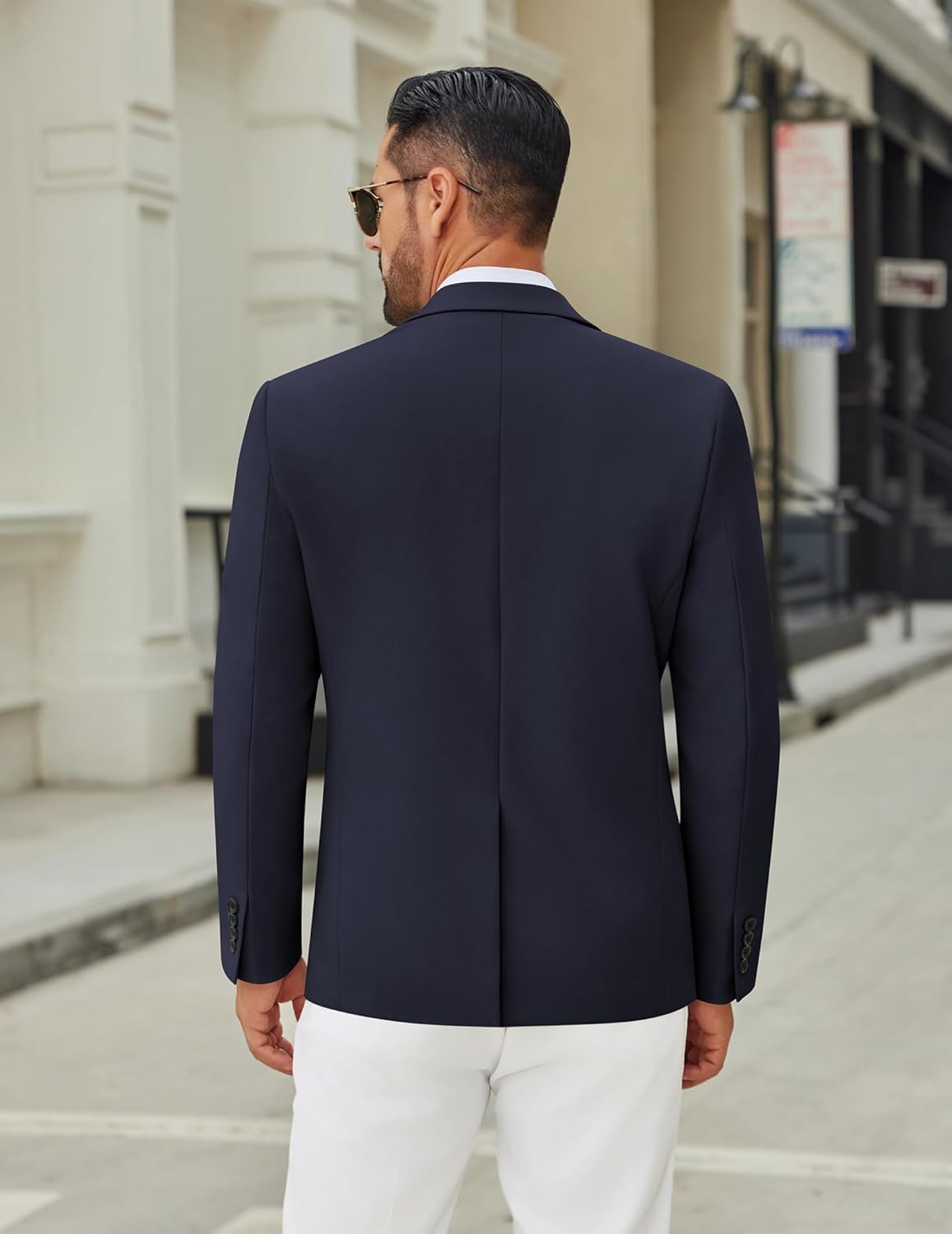 COOFANDY Men's Casual Blazer Jacket Slim Fit Two Button Suit Jackets Lightweight Knit Sport Coat - Image 4