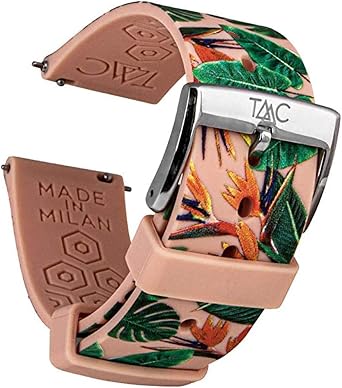 TAAC GRAAPHIC Cinturino Orologio Made in Italy, Cinturino 20mm Fantasia,  Cinturino Silicone 20mm Medicale Anallergico, Cinturino Sgancio Rapido  Pratico e Veloce, Cinturino Fantasia Strelizie : Amazon.it: Orologi