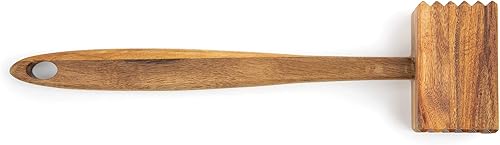 Miniatura 9 de Ironwood Gourmet Ablandador de carne de madera de acacia, 11.5 pulgadas, marrón