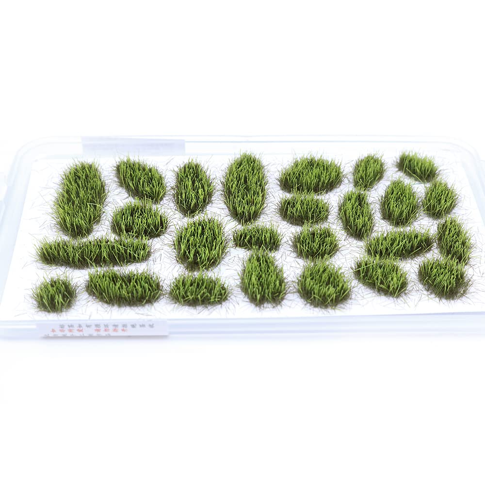 Tiardey 32 stuks statische grastroffel 6 mm zelfklevend statisch gras spoorweg kunstgras modellering Wargaming gelend model - lichtgroen Tiardey 32 stuks statische grastroffel 6 mm zelfklevend statisch gras spoorweg kunstgras modellering Wargaming gelend model - lichtgroen