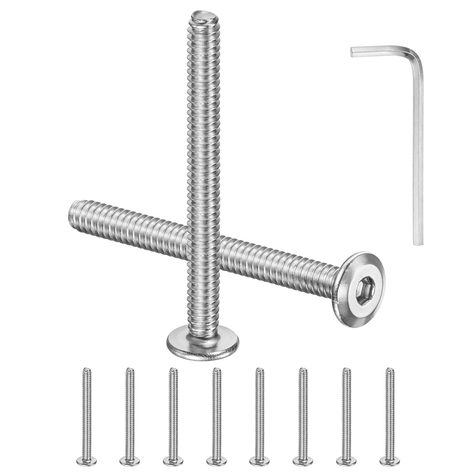 M METERXITY 10-Pack Flat Head Socket Cap Screws