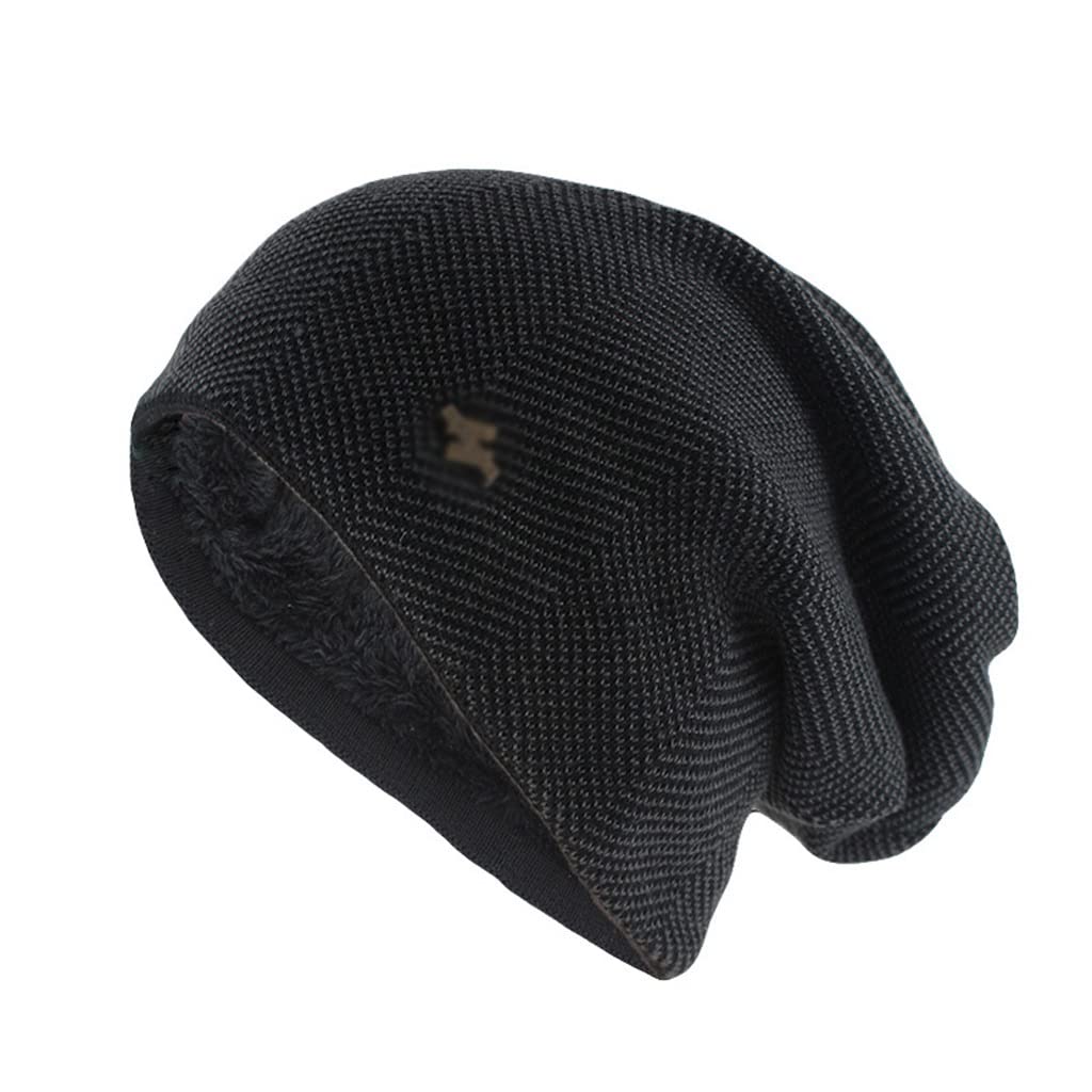 Moda Uomo Adulto Uomo Inverno Cappello Caldo for Unisex Maglia Casual Berretti Casual Skullies Cotone Cappelli di Lana Marca Solido all'aperto(C)