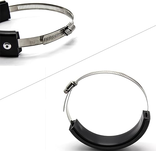 Miniatura 3 de x xotic tech Protector de escape, redondo ovalado 3.937 in-6.299 in para motocicleta de carreras de bicicletas