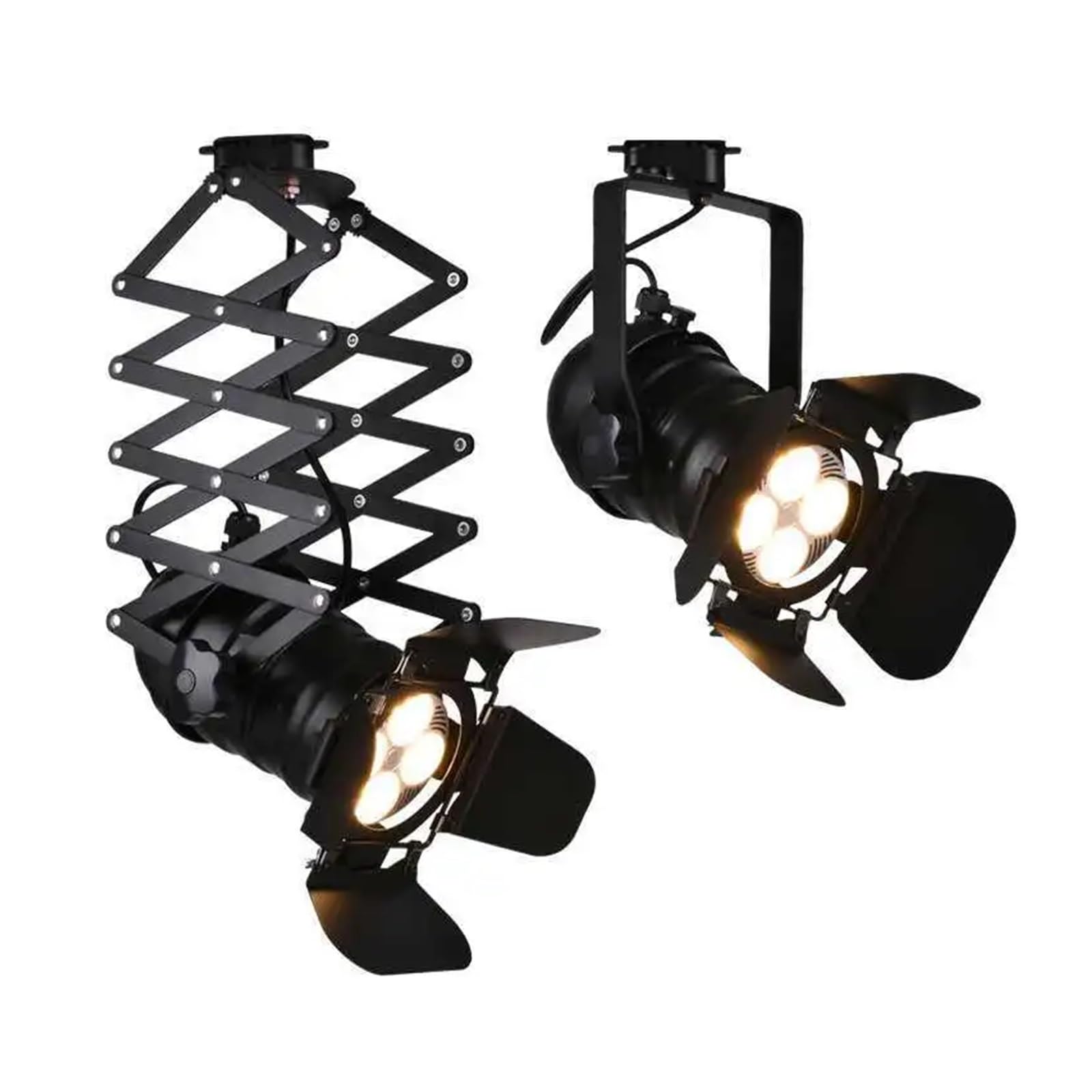 Rozszerzalna, malowana głowica oświetleniowa szynowa E27, lampa sufitowa LED w stylu industrialnym do oświetlenia ściennego, ekspozycyjnego, akcentującego(Track stretch,Large size)
