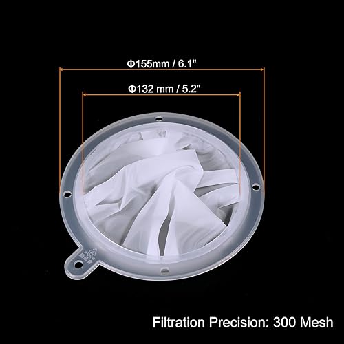 Miniatura 2 de PATIKIL Colador de filtro de alimentos de 6.1 pulgadas de diámetro exterior, 300 filtros de malla para cocina, coladores de malla fina para jugo,
