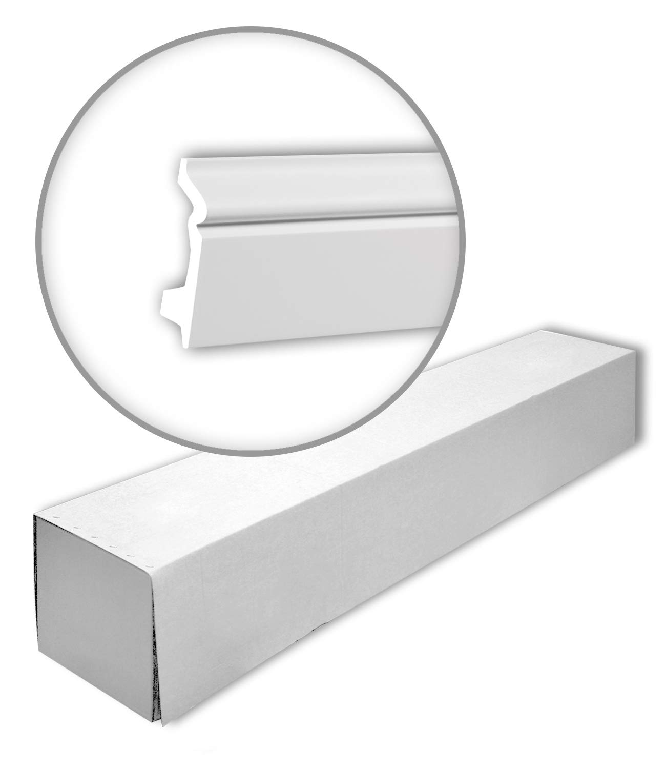 Moulures Profhome 153107-box en polyuréthane classique de 8 cm
