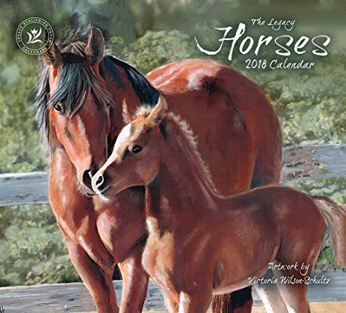 Legacy Publishing Group 2018 12-Month Wall Calendar, Horses Calendar