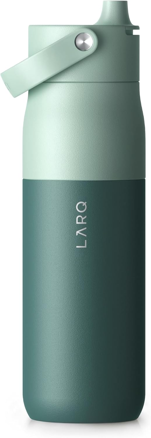 LARQ Bottle Swig Top 23oz - Insulated Stainless Steel Water Bottle With Built-In Silicone Handle | BPA Free | Reusable Water Bottle for Sports, Gym, and Travel, Eucalyptus Green - Image 8