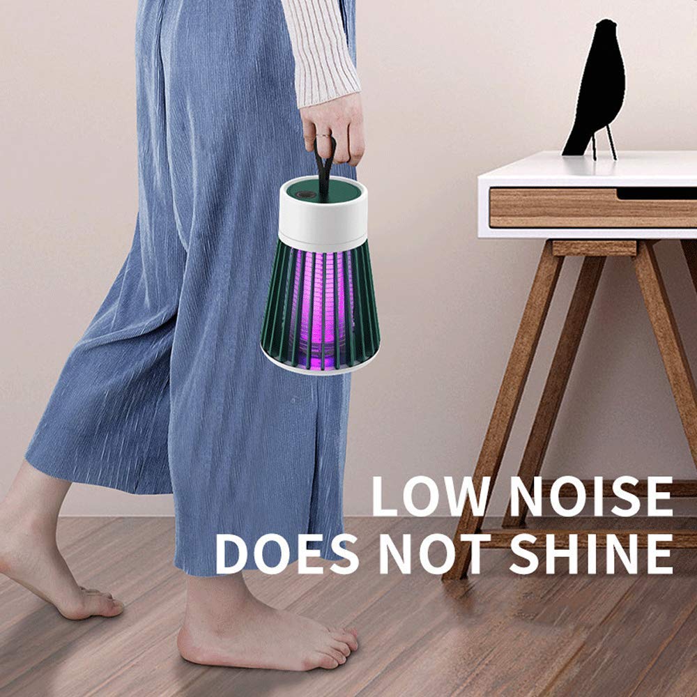 Lampa przeciw komarom, lampa przeciw komarom, 5 W, fioletowa świetlówka UV Skuteczne przyciąganie, środek przeciw komarom zabija latające owady, komary