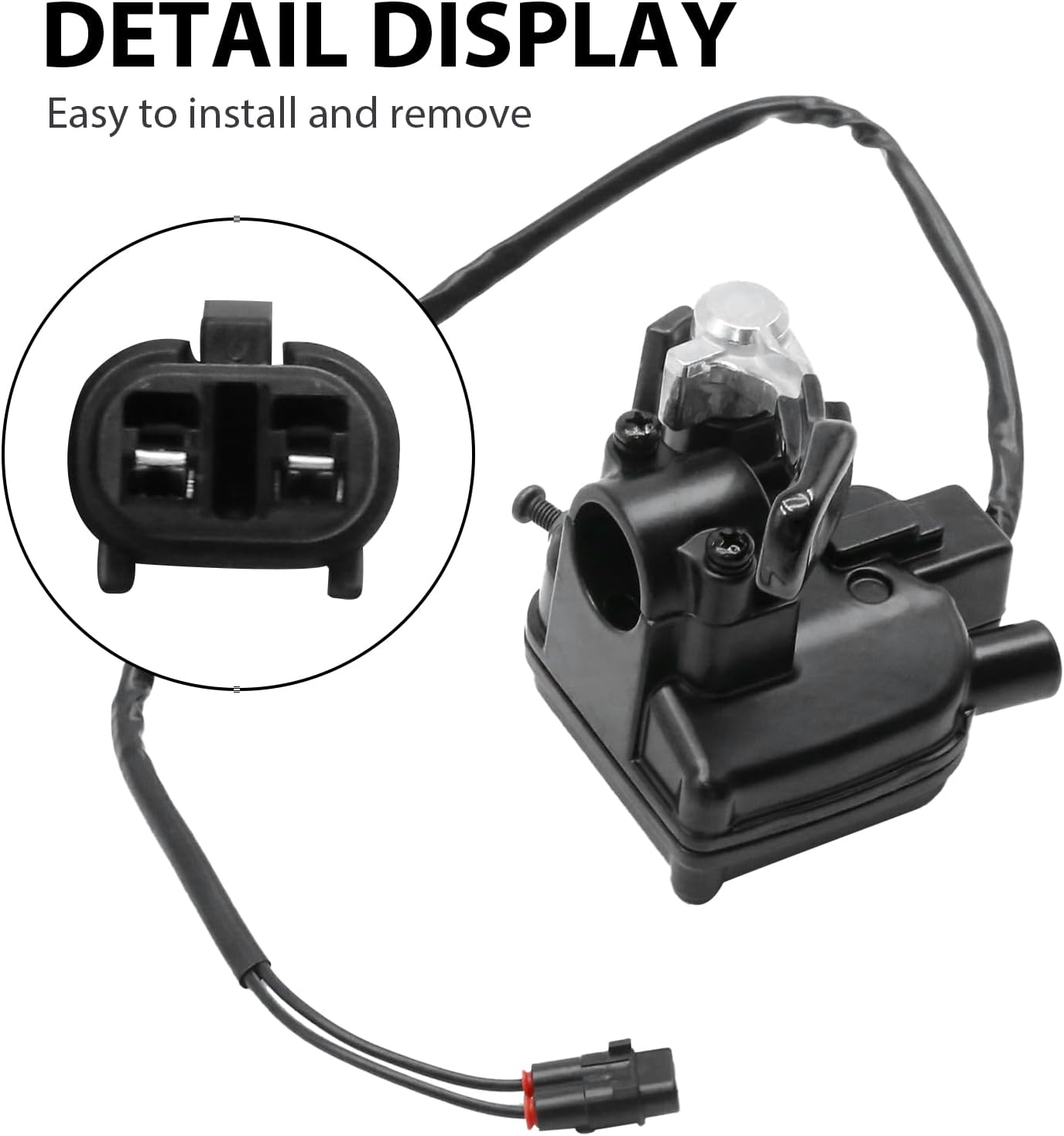 Thumb Throttle Assembly, Black Thumb Throttle Lever, ABS Thumb Throttle Control with Lever Assembly Replacement for Yamaha Banshee 1987-2006 Blaster 1988-2006