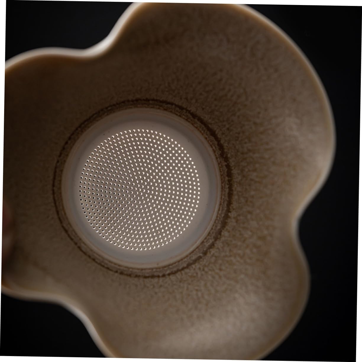 iplusmile Ceramic Tea Strainer Vintage Thickened Tea Infuser Filter and Spices Porcelain Filter Home Restaurant Use