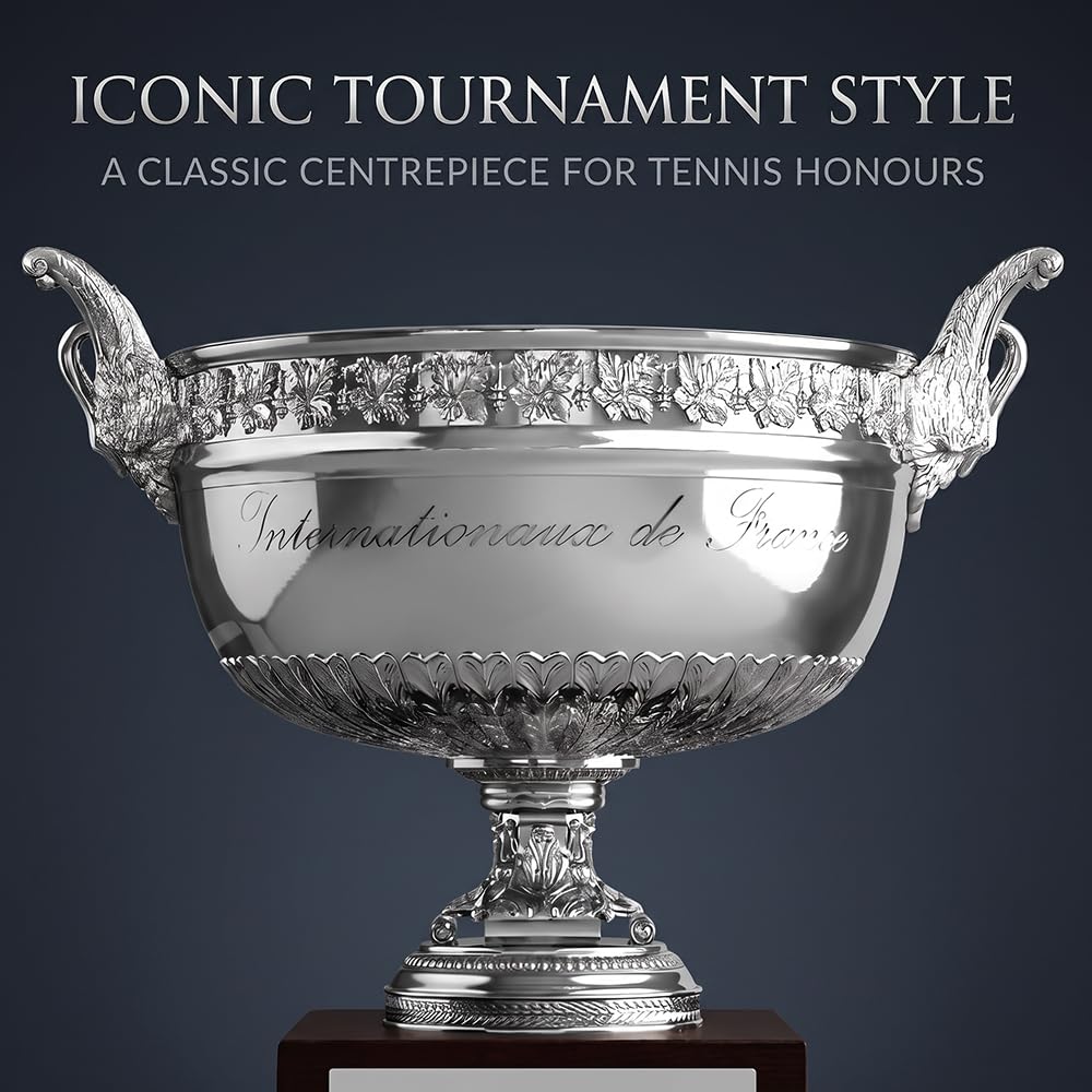 Mini Pokal Für Tennismeister Frankreich | Höhe 16 Cm, Material : Harz, Tennis-Sammlerstück, Ein Geschenk Für Tennisbegeisterte