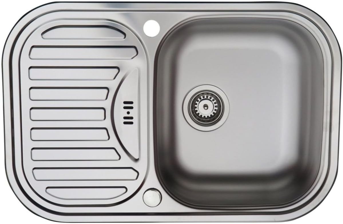 Stainless steel kitchen sink Mirto Sino Basic 1000, outer dimensions 730 x 480 mm