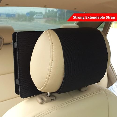 Miniatura 3 de ZugGear Soporte para reposacabezas para reproductor de DVD, soporte portátil para reposacabezas de asiento trasero de automóvil para girar y girar