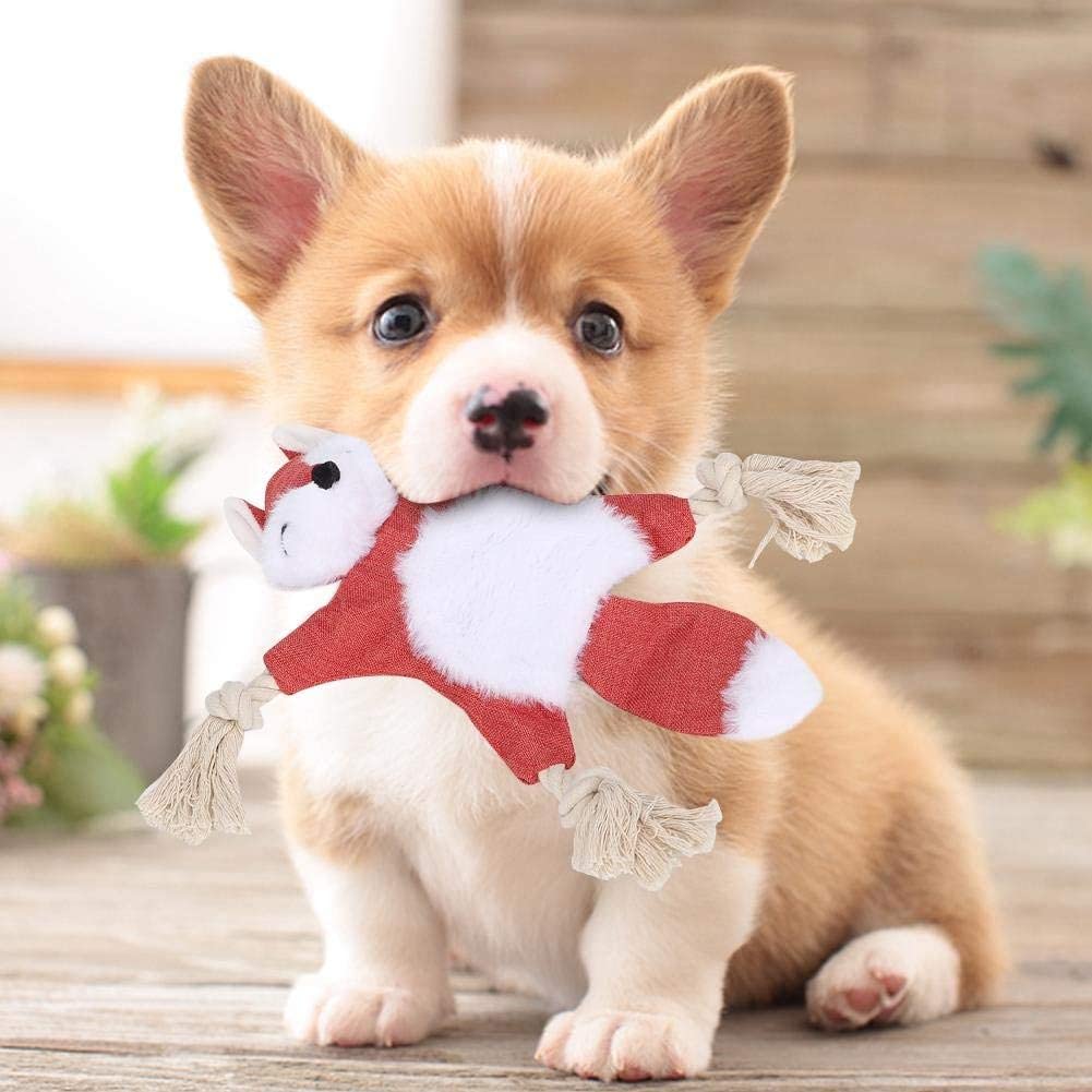 1 Pc Crinkle Dog Toy No Stuffing, Dog Squeaky Toys Puppy Flat Stuffingless Animals Plush Chew Toys with Tug Rope Knots for Small Medium PET (Color May Vary) 3