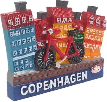3D Copenhagen Denmark Fridge Magnet Travel Souvenir Gift Home Kitchen Refrigerator Decoration Magnetic Sticker Craft Collection