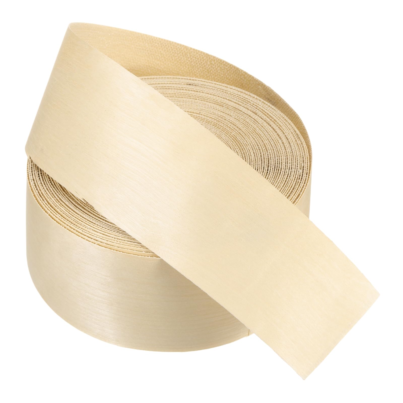 PATIKIL Bande chant en bouleau 3 pouces x 49.2 pieds Ruban placage | en bois pré-collé, Bande chant en contreplaqué flexible avec adhésif thermofusible, pour la restauration meubles