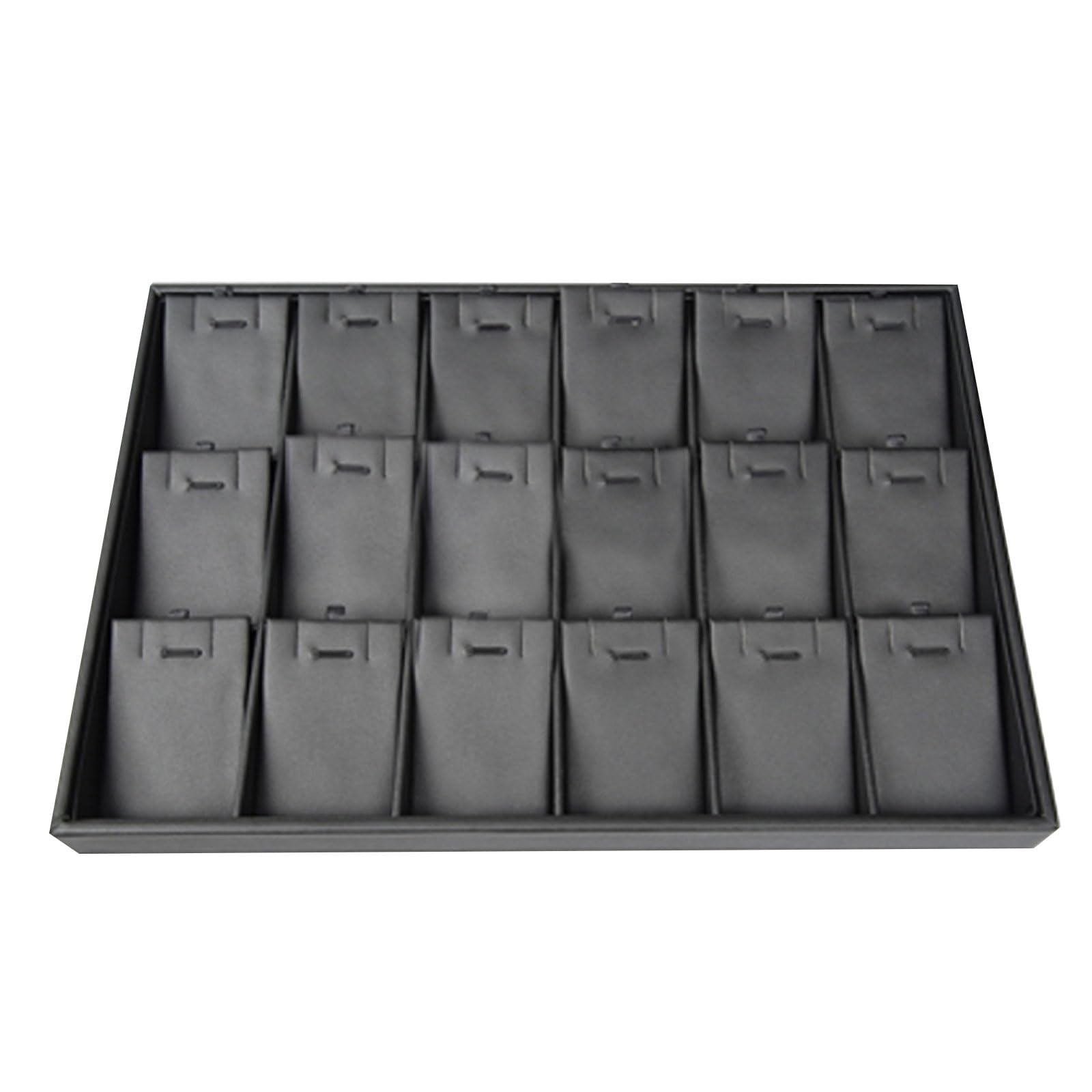 Aqvjd Black Leather Jewelry Display Tray Perfect for Arranging Rings Earrings Necklaces and Bracelets with Sturdy Water Resistant Construction Jewelry Display for Shop