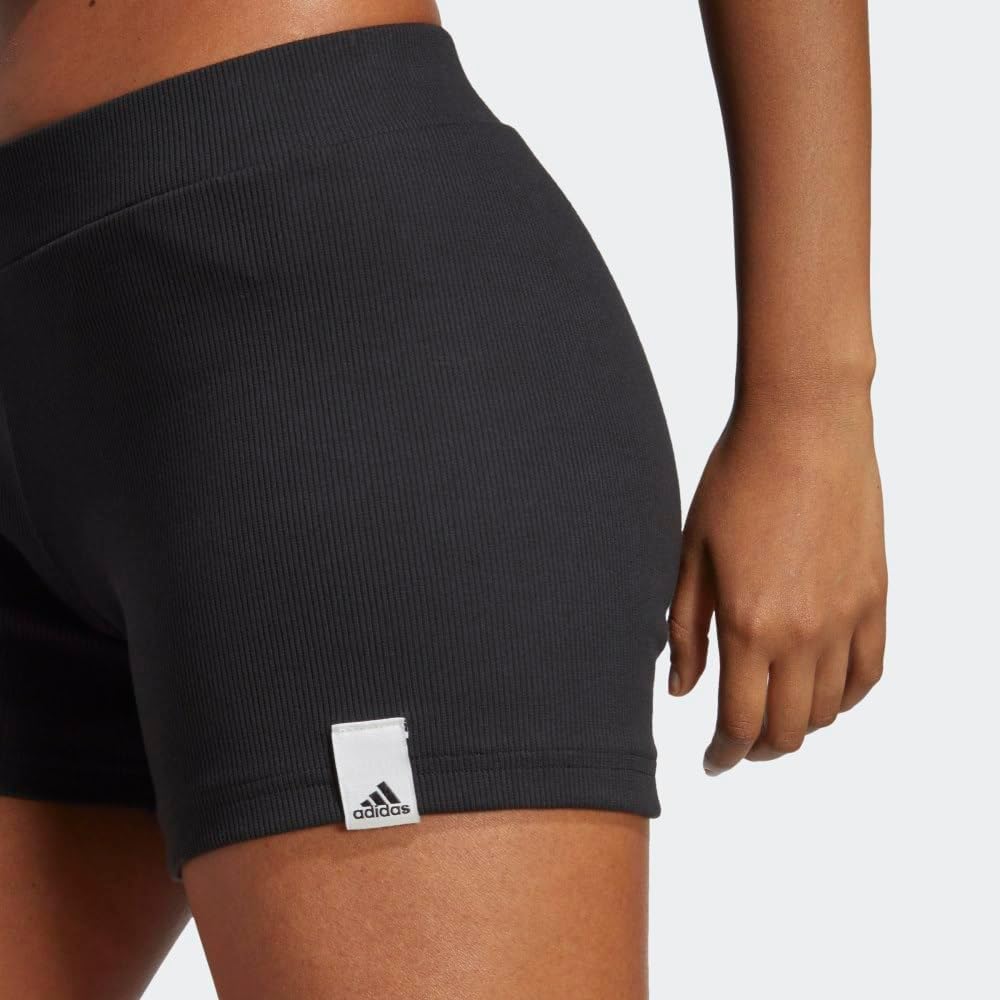 adidas Women's Lounge Ribbed Booty Shorts