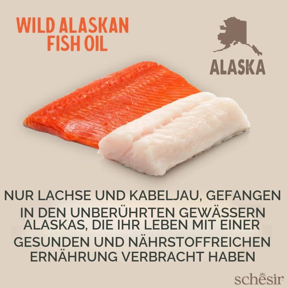 Grizzly Wildlachsöl aus Alaska 1000ml Lachsöl