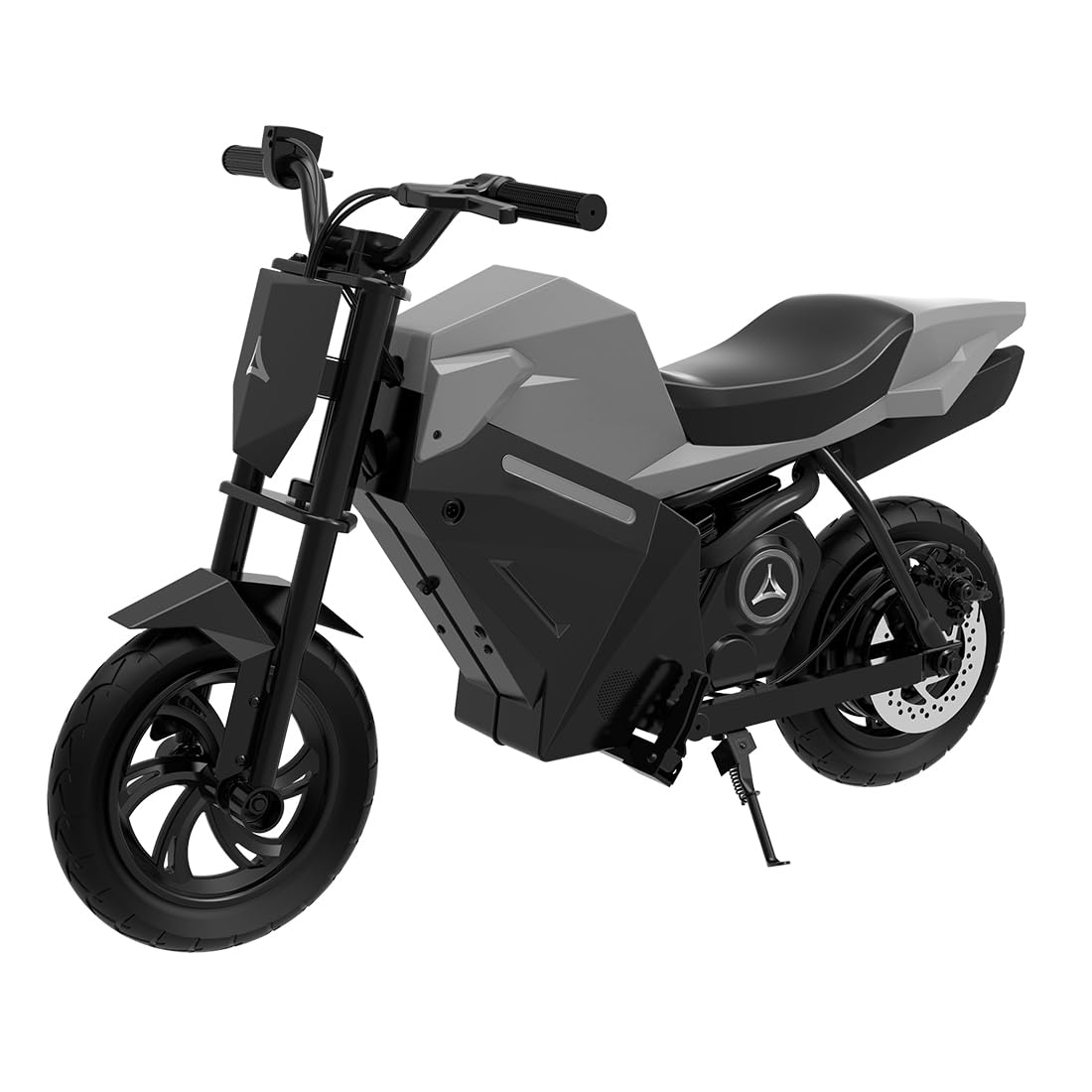 Elektro Motorrad Kinder 250W Motor 21.6V 4AH (Silber) | 8/16 km/h 10 Meilen Reichweite 12.5" Luftreifen Moto Cross für Kinder ab 110 cm Körpergröße