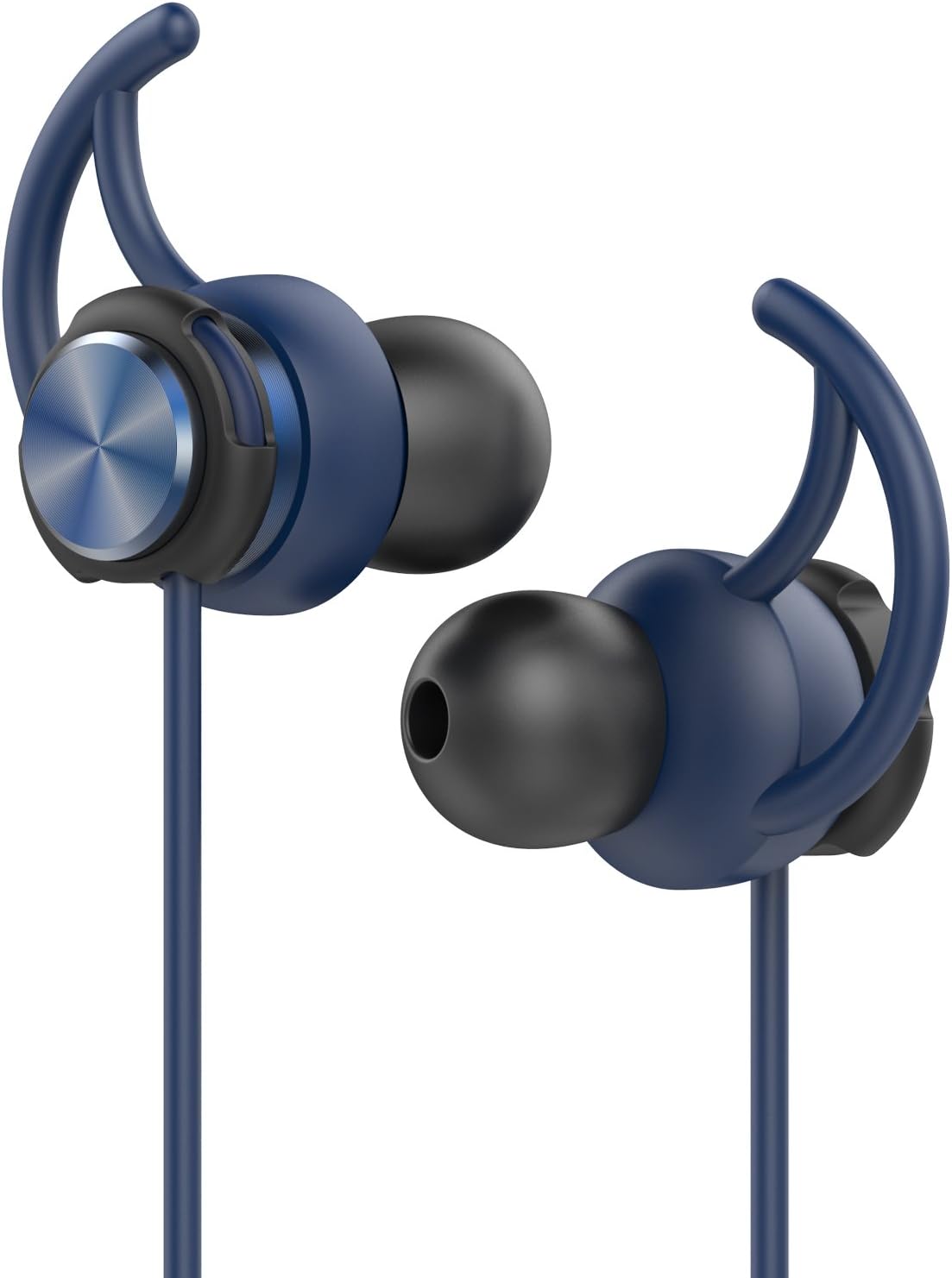 Gvoears gv2 Upgraded Charm Blue Stereo Earphone Sport Running Headphone with Microphone Noise Cancelling [ Running / Gym / Exercise/ Sweatproof ] for iphone 6, 6 Plus, 5 5c 5s 4 and Android (Blue)