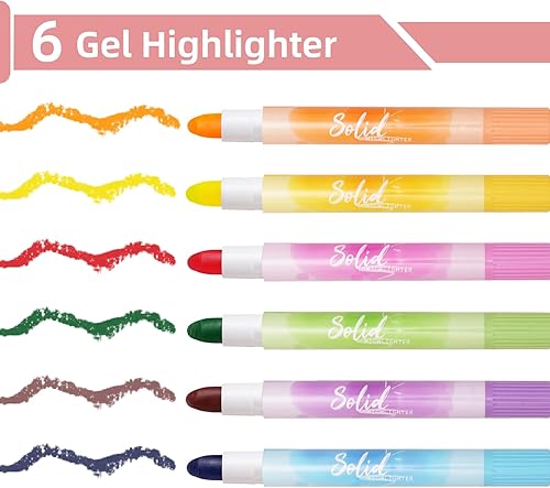 Miniatura 2 de EooUooIP Resaltador de gel sin sangrado, resaltadores de la Biblia, bonitos marcadores bíblicos para estudio, diario, suministros escolares y