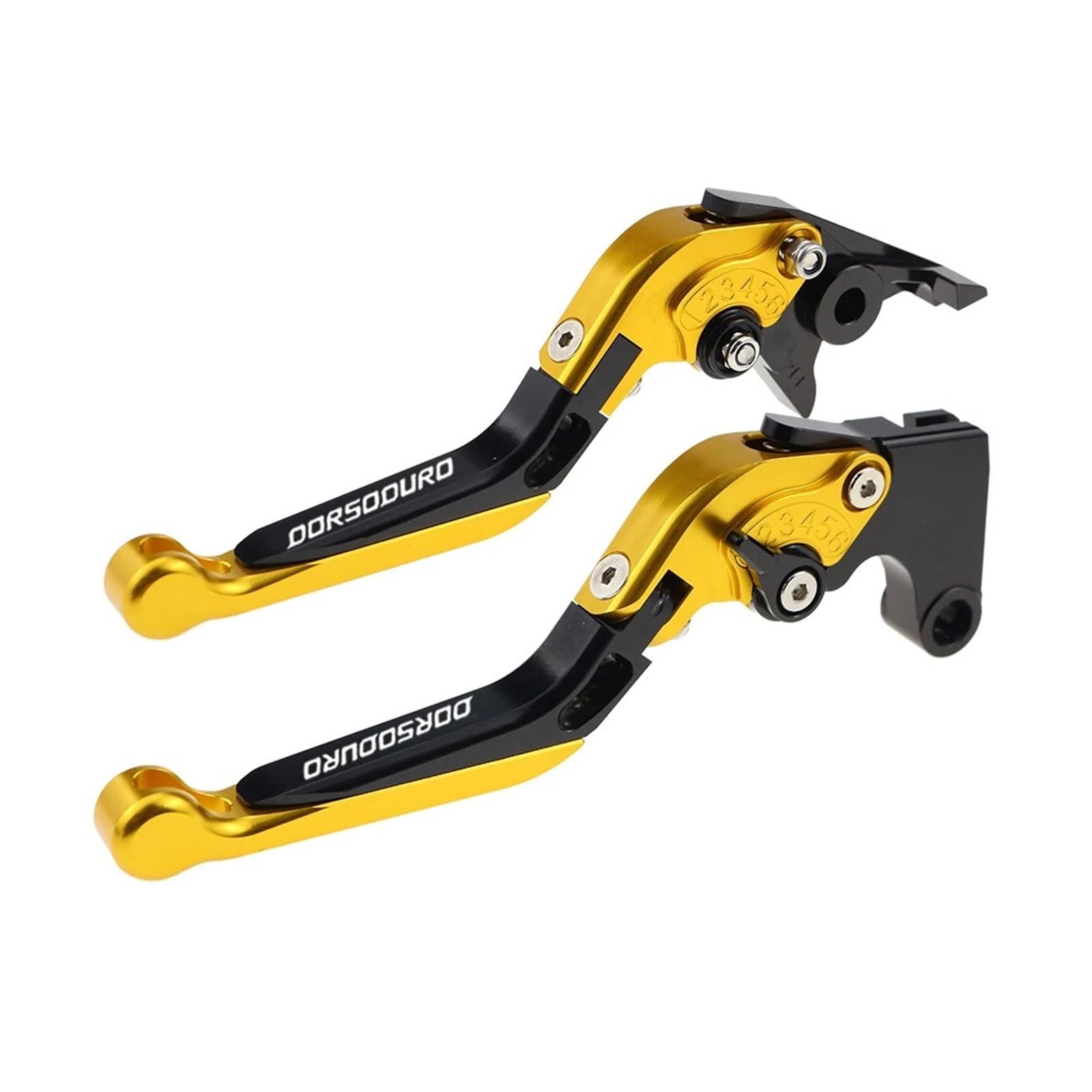 Yxbswbjd 12 Aluminum Alloy Folding Brake Lever For Dorsoduro1200 Motorcycle Folding Extendable Brake Clutch Levers(12)