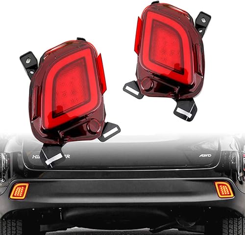 GeeGee Conjunto de luz antiniebla LED de lente roja superior compatible con Toyota Highlander 2015, 2016, 2017, 2018, funciona como lámpara
