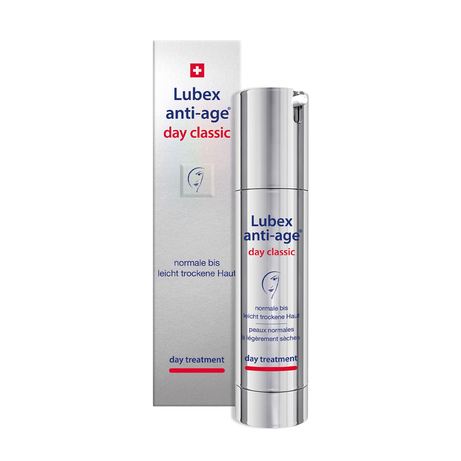 day classic – Tagespflege mit Dipeptid-Komplex, Ectoin, Niacinamiden & Hyaluronsäure, für normale bis leicht trockene Haut, hergestellt in der Schweiz, 50ml