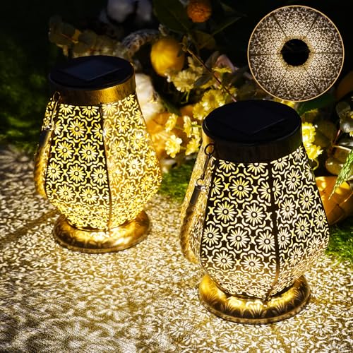 Solarlaterne für außen, 2 Stück LED Solarlampen Gartendeko, IP65 Wasserdicht Solarleuchten, Hängend Solar Gartenleuchten für Draußen, Balkon, Outdoor, Terrassen etc Solarlaterne für außen, 2 Stück LED Solarlampen Gartendeko, IP65 Wasserdicht Solarleuchten, Hängend Solar Gartenleuchten für Draußen, Balkon, Outdoor, Terrassen etc