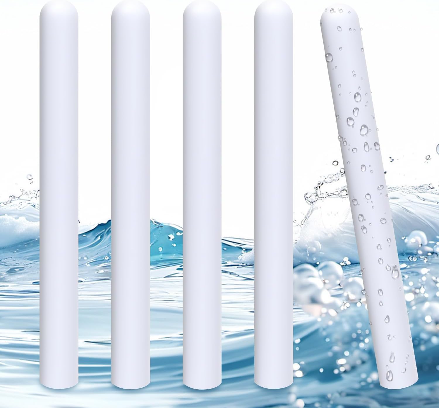 5 Packs Diatom Drying Stick for Silicone Toys, Natural Diatomaceous Drying Rod Used to Deodorization and Water Absorption, Odorless, Moisture Drying Stick for Toys, Clothing and Collections