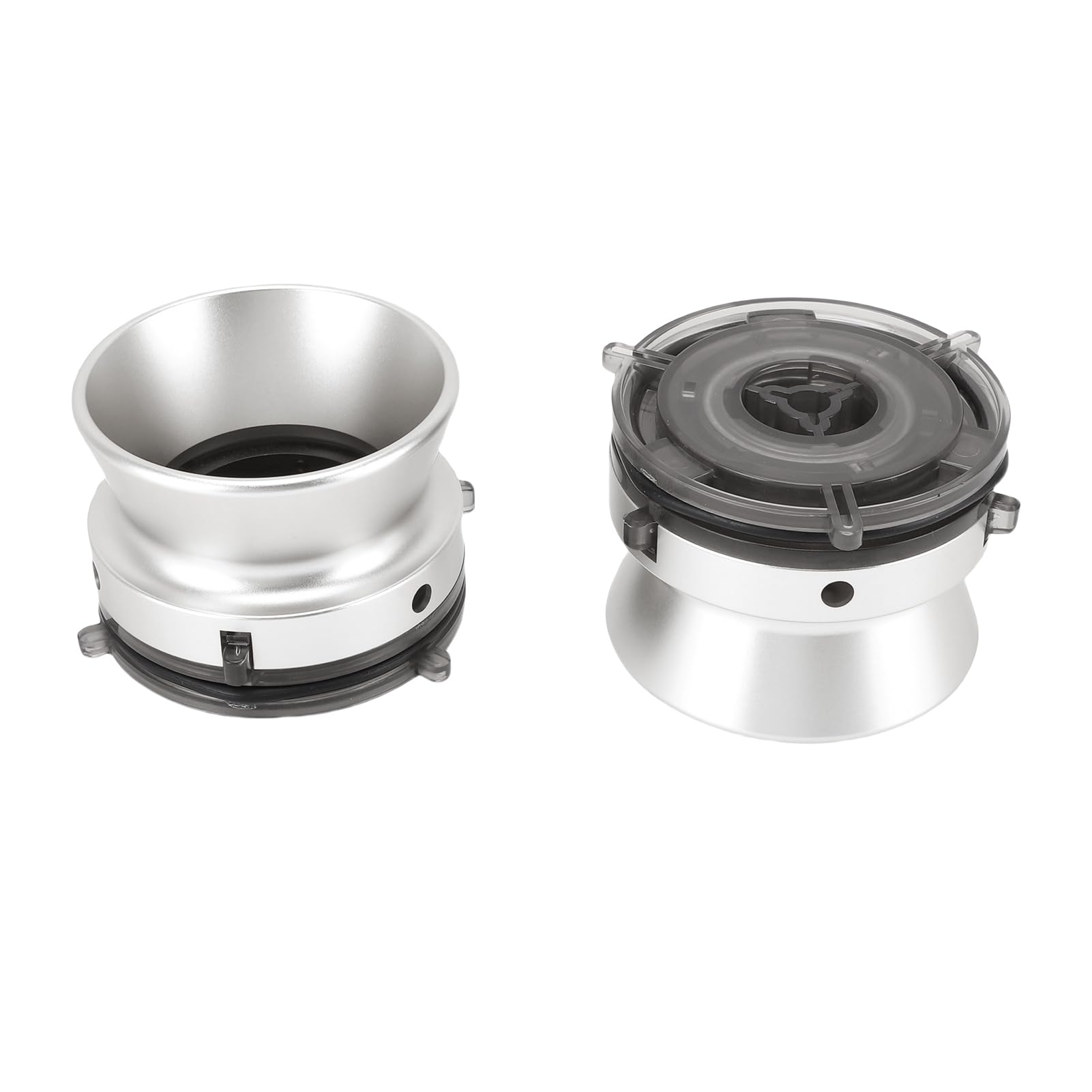 FILFEEL Adaptadores de Buje NAB/Dispositivo de Carga Universal de 4 Pulgadas y 10 Pulgadas para Grabadora de Cinta de Carrete a Carrete - Adaptador de Buje de Aleación de Aluminio Bloqueable