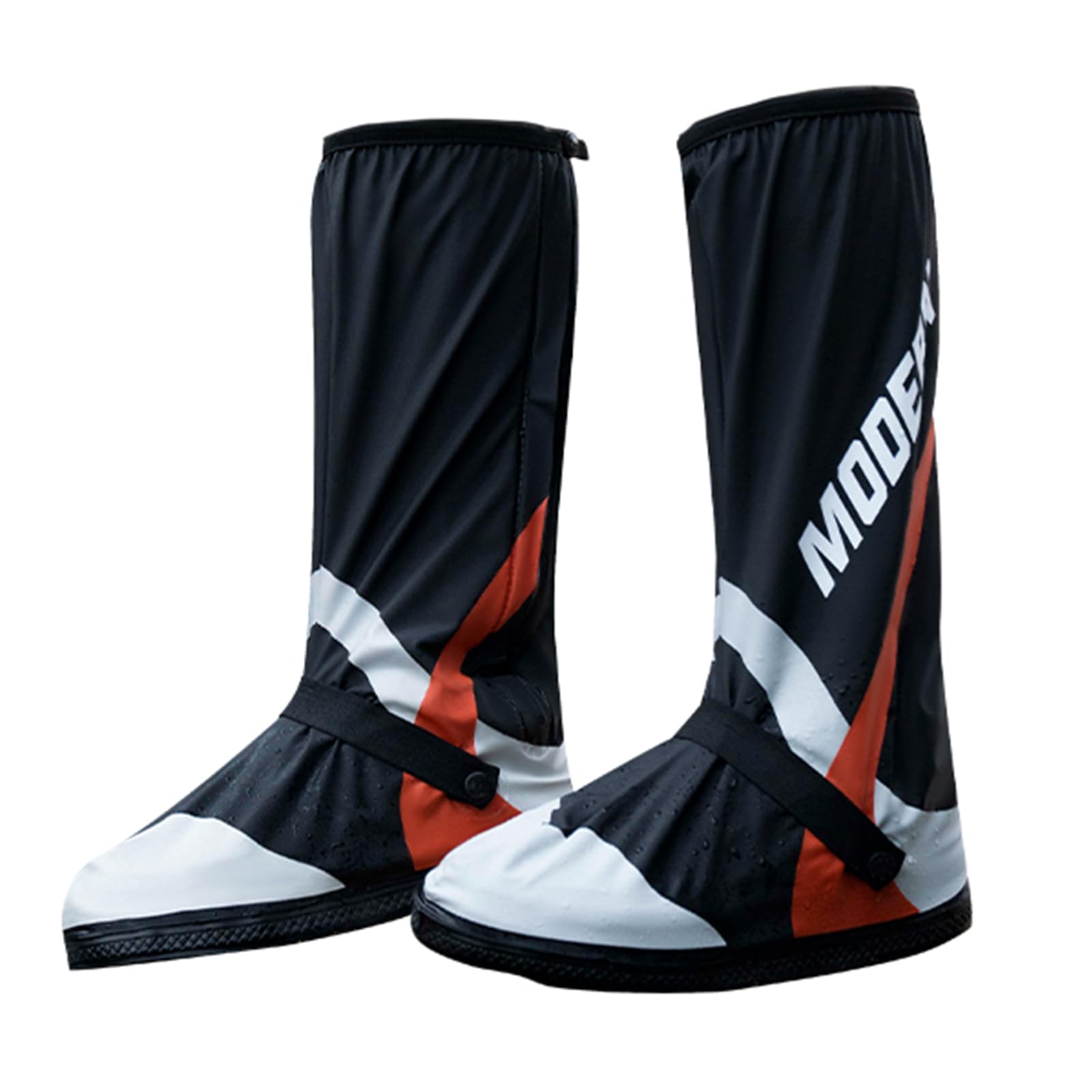 Waterproof Rain Shoe Covers with Zipper for Men Women, Reusable Overshoes